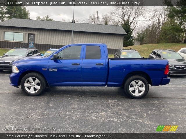 2014 Ram 1500 Express Quad Cab in Blue Streak Pearl Coat