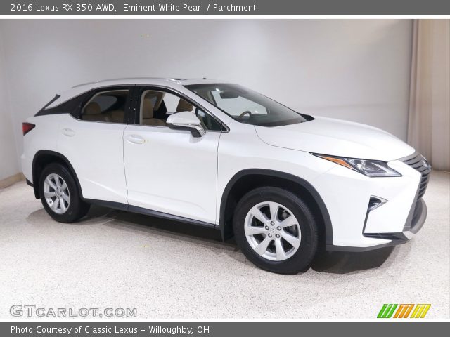 2016 Lexus RX 350 AWD in Eminent White Pearl