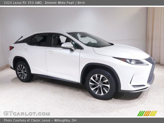2020 Lexus RX 350 AWD in Eminent White Pearl