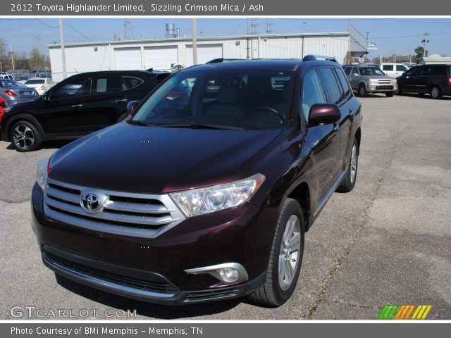 2012 Toyota Highlander Limited in Sizzling Crimson Mica