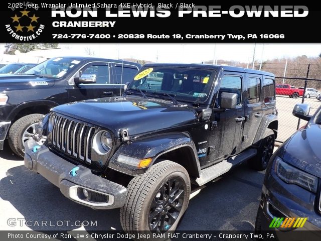 2022 Jeep Wrangler Unlimited Sahara 4XE Hybrid in Black