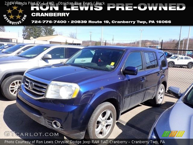 2014 Honda Pilot EX-L 4WD in Obsidian Blue Pearl