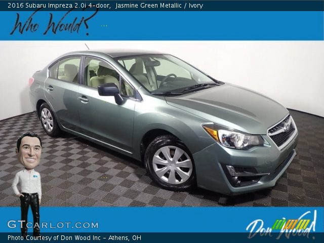 2016 Subaru Impreza 2.0i 4-door in Jasmine Green Metallic