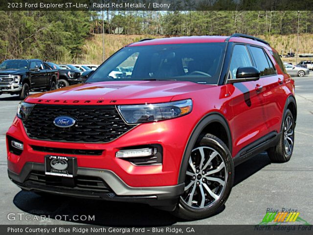 2023 Ford Explorer ST-Line in Rapid Red Metallic