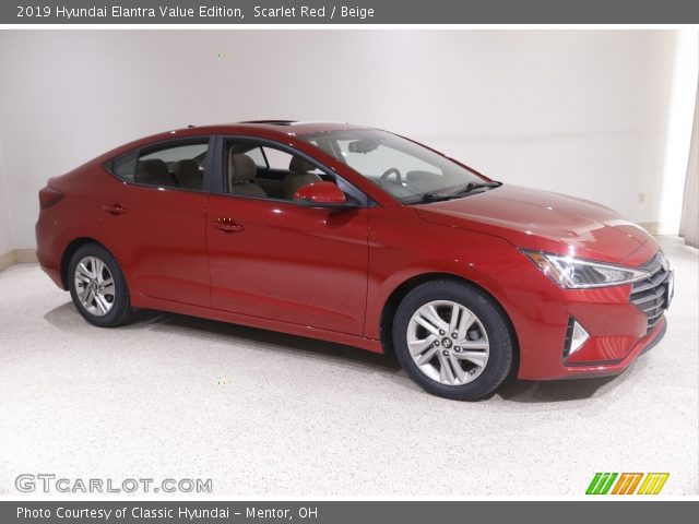 2019 Hyundai Elantra Value Edition in Scarlet Red