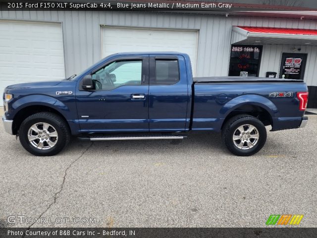 2015 Ford F150 XLT SuperCab 4x4 in Blue Jeans Metallic