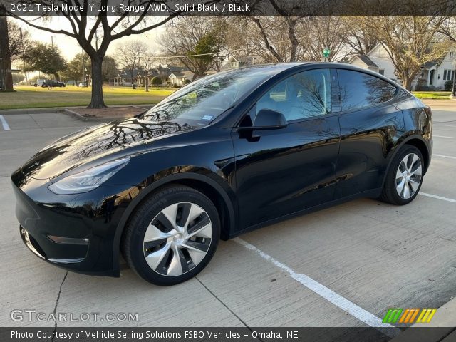 2021 Tesla Model Y Long Range AWD in Solid Black