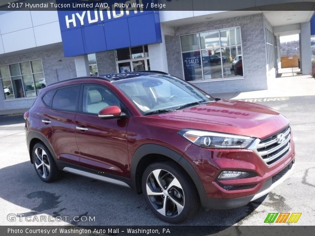 2017 Hyundai Tucson Limited AWD in Ruby Wine