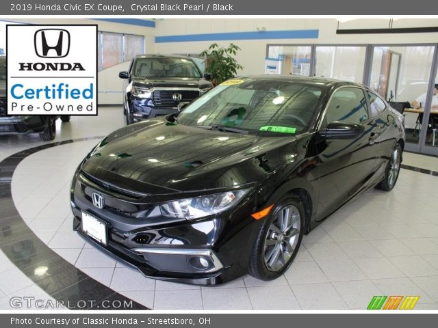 2019 Honda Civic EX Coupe in Crystal Black Pearl