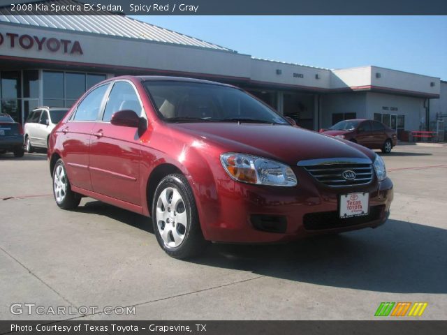 2008 Kia Spectra EX Sedan in Spicy Red
