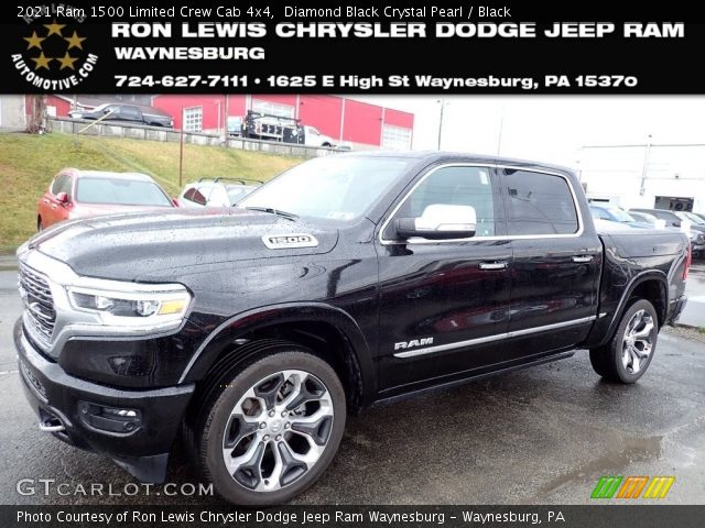 2021 Ram 1500 Limited Crew Cab 4x4 in Diamond Black Crystal Pearl