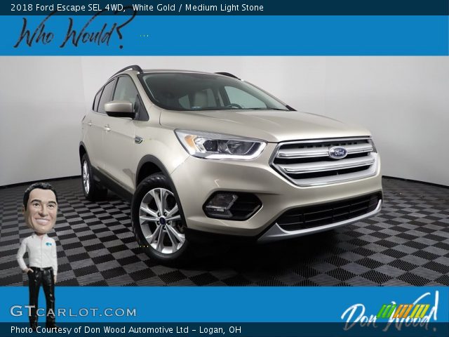 2018 Ford Escape SEL 4WD in White Gold