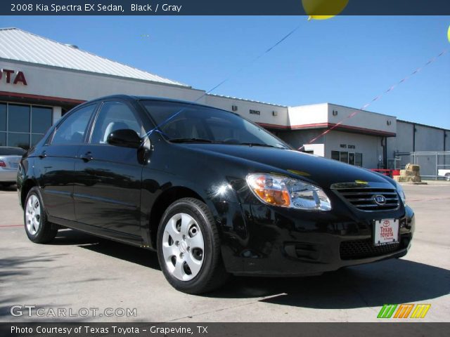 2008 Kia Spectra EX Sedan in Black