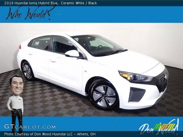 2019 Hyundai Ioniq Hybrid Blue in Ceramic White
