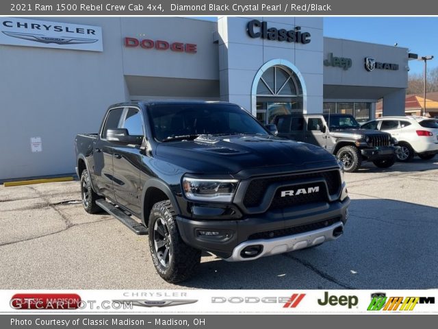 2021 Ram 1500 Rebel Crew Cab 4x4 in Diamond Black Crystal Pearl