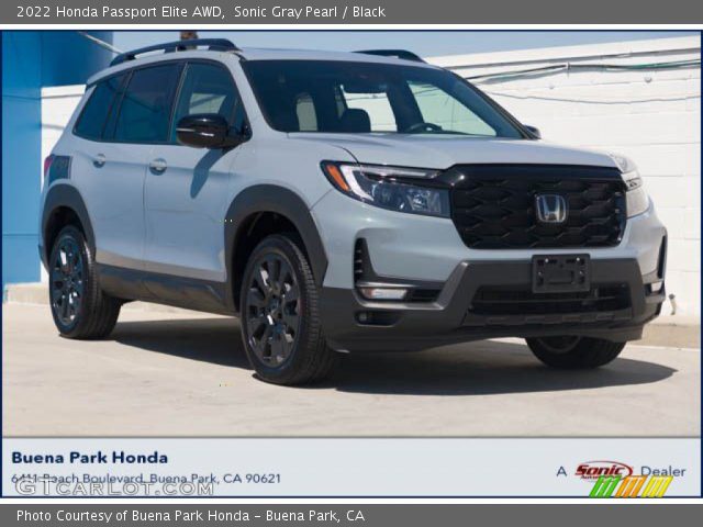 2022 Honda Passport Elite AWD in Sonic Gray Pearl