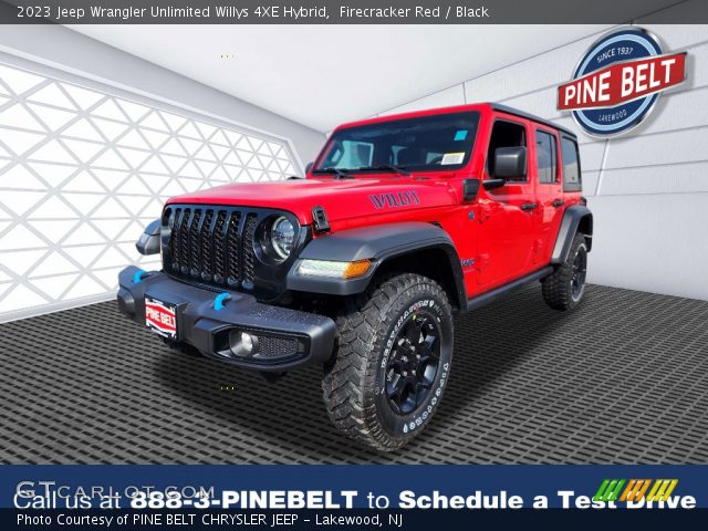 2023 Jeep Wrangler Unlimited Willys 4XE Hybrid in Firecracker Red