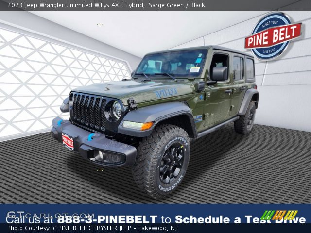2023 Jeep Wrangler Unlimited Willys 4XE Hybrid in Sarge Green
