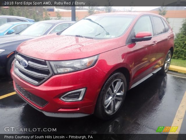 2018 Ford Edge Sport AWD in Ruby Red