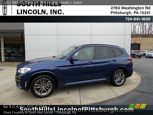 2021 BMW X3 xDrive30i in Phytonic Blue Metallic