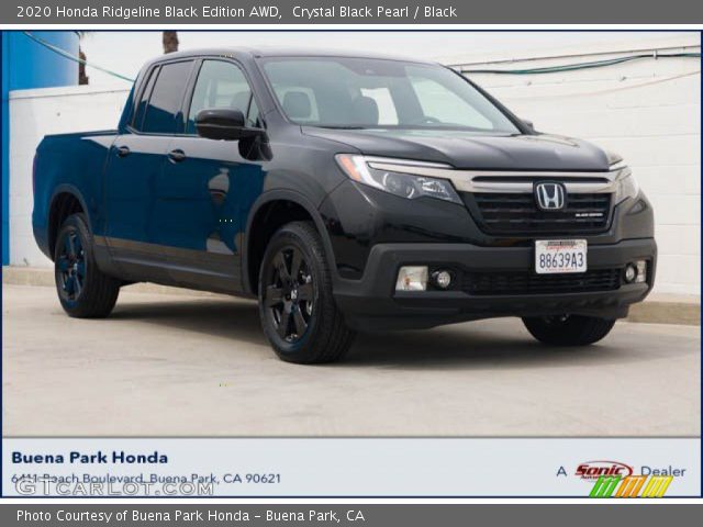 2020 Honda Ridgeline Black Edition AWD in Crystal Black Pearl