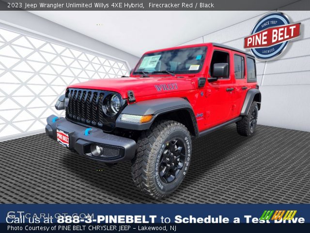 2023 Jeep Wrangler Unlimited Willys 4XE Hybrid in Firecracker Red