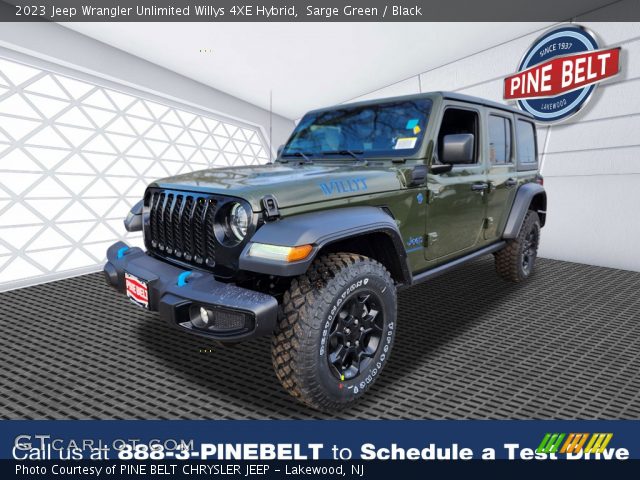 2023 Jeep Wrangler Unlimited Willys 4XE Hybrid in Sarge Green