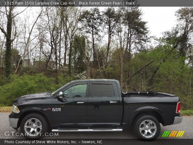 2015 Ram 1500 Laramie Crew Cab 4x4 in Black Forest Green Pearl