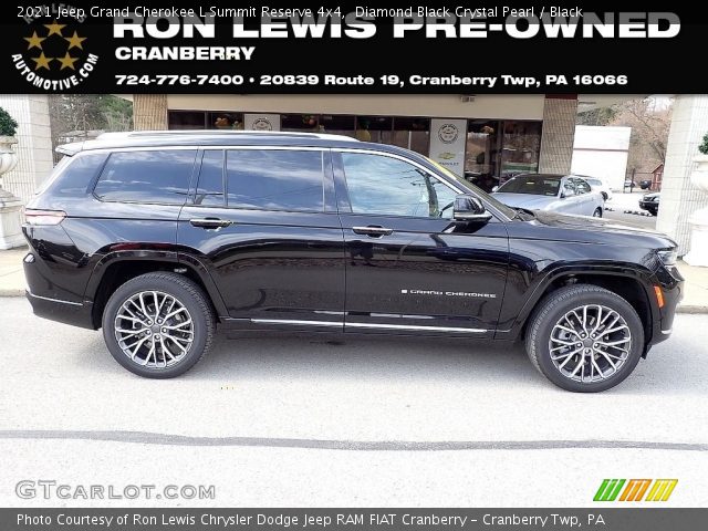 2021 Jeep Grand Cherokee L Summit Reserve 4x4 in Diamond Black Crystal Pearl