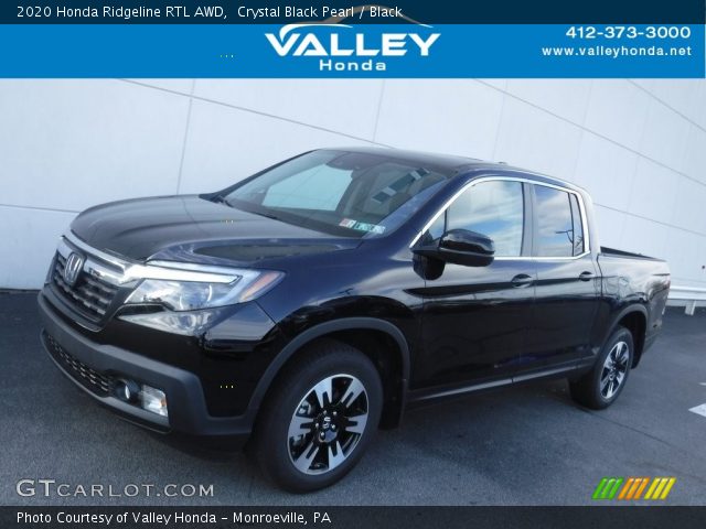 2020 Honda Ridgeline RTL AWD in Crystal Black Pearl