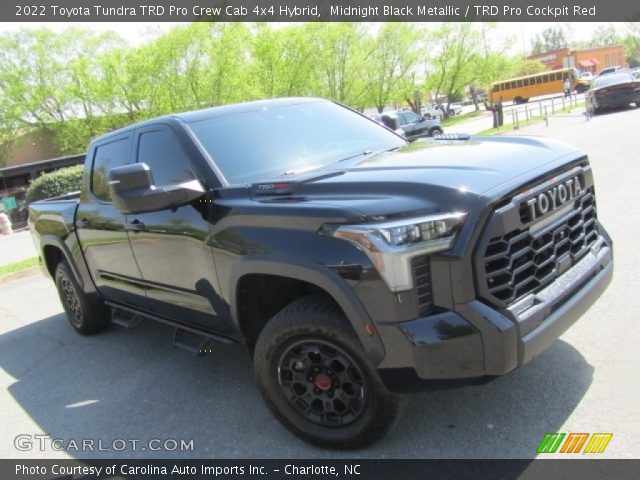 2022 Toyota Tundra TRD Pro Crew Cab 4x4 Hybrid in Midnight Black Metallic