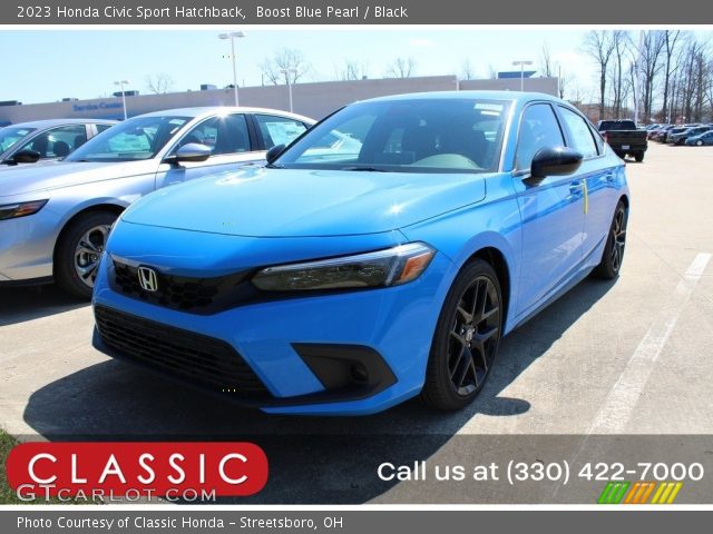 2023 Honda Civic Sport Hatchback in Boost Blue Pearl