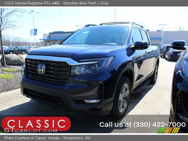 2023 Honda Ridgeline RTL AWD in Obsidian Blue Pearl