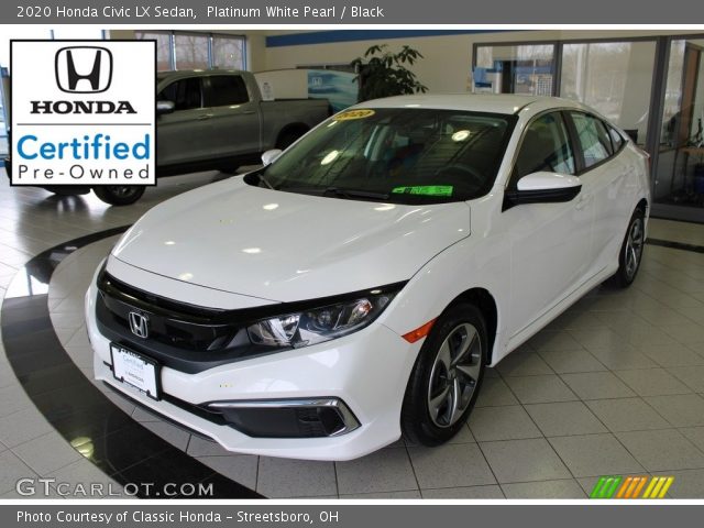 2020 Honda Civic LX Sedan in Platinum White Pearl