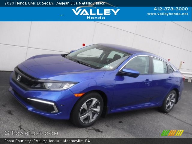 2020 Honda Civic LX Sedan in Aegean Blue Metallic
