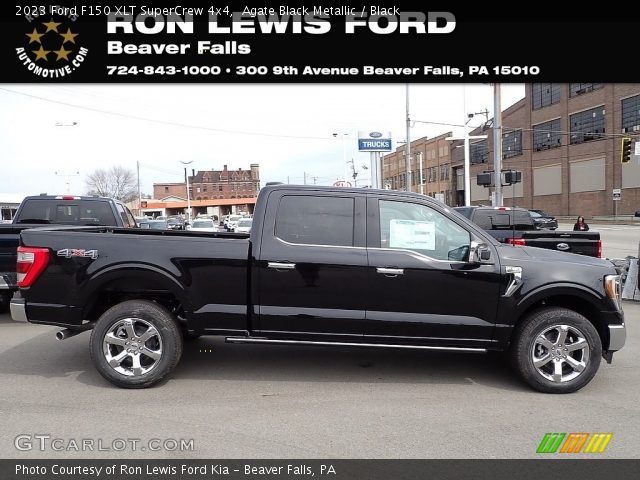 2023 Ford F150 XLT SuperCrew 4x4 in Agate Black Metallic