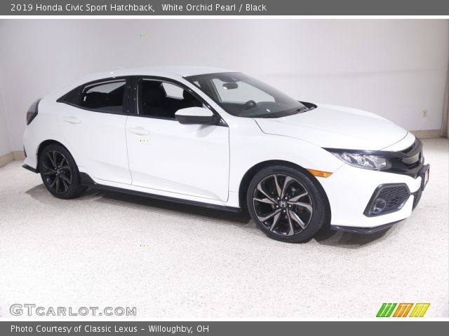 2019 Honda Civic Sport Hatchback in White Orchid Pearl