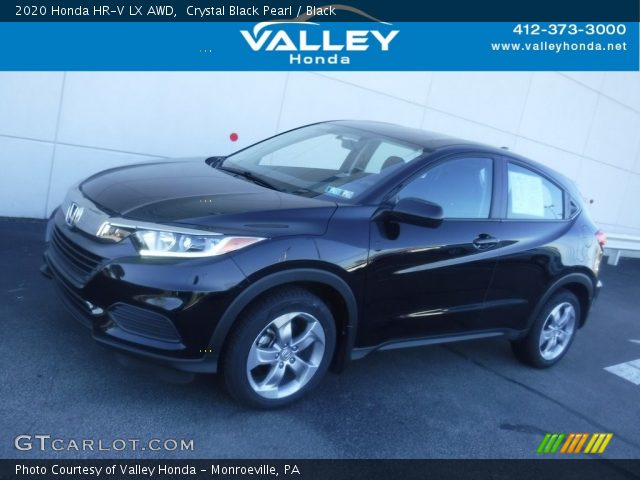 2020 Honda HR-V LX AWD in Crystal Black Pearl