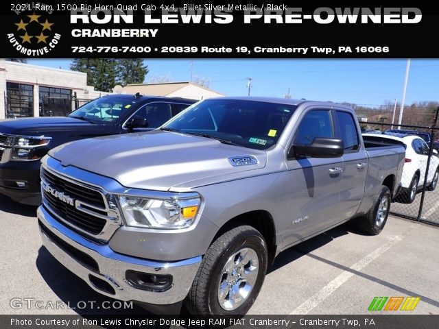 2021 Ram 1500 Big Horn Quad Cab 4x4 in Billet Silver Metallic