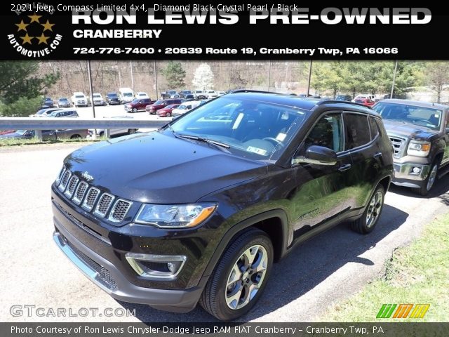 2021 Jeep Compass Limited 4x4 in Diamond Black Crystal Pearl