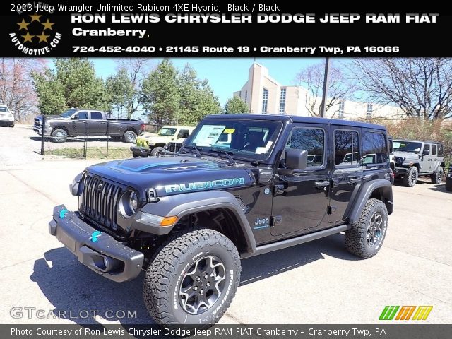 2023 Jeep Wrangler Unlimited Rubicon 4XE Hybrid in Black