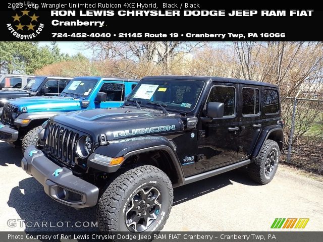 2023 Jeep Wrangler Unlimited Rubicon 4XE Hybrid in Black
