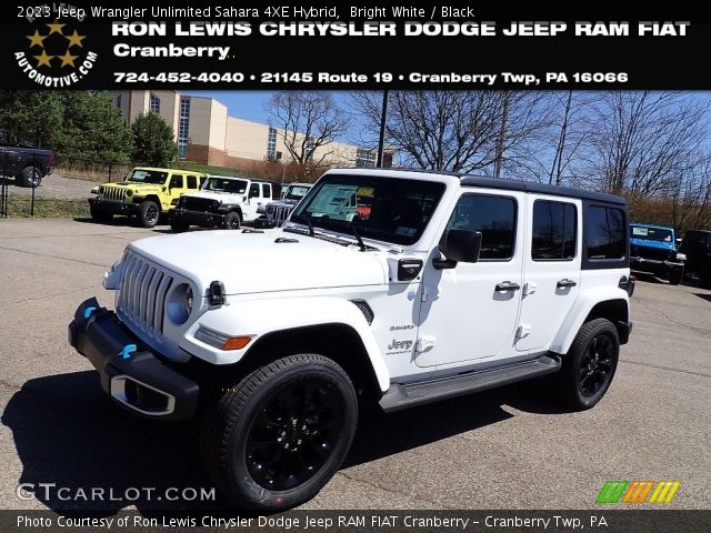 2023 Jeep Wrangler Unlimited Sahara 4XE Hybrid in Bright White