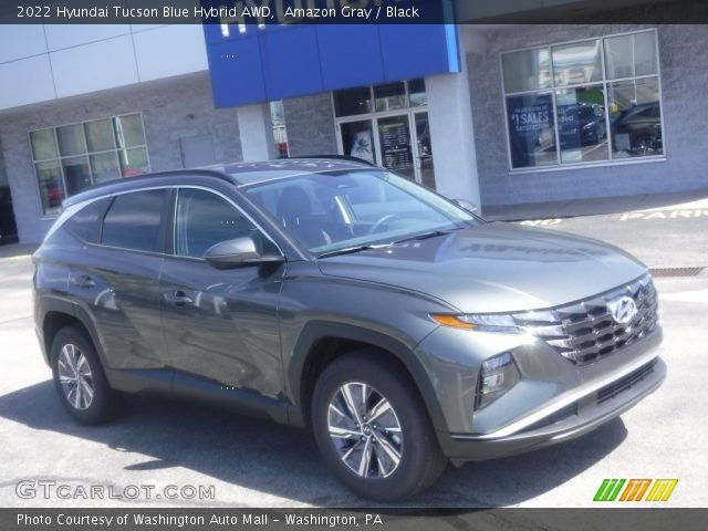 2022 Hyundai Tucson Blue Hybrid AWD in Amazon Gray