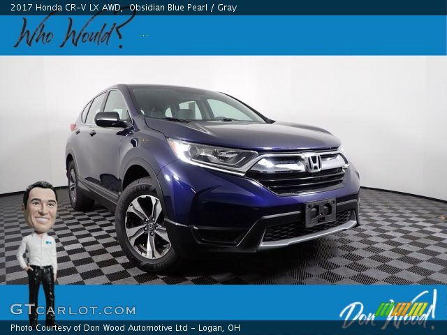 2017 Honda CR-V LX AWD in Obsidian Blue Pearl