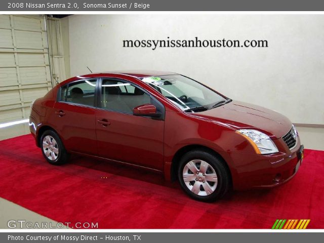 2008 Nissan Sentra 2.0 in Sonoma Sunset