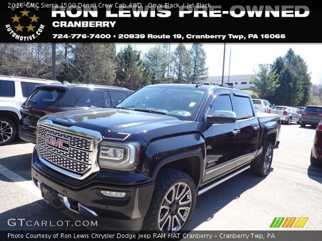 2016 GMC Sierra 1500 Denali Crew Cab 4WD in Onyx Black