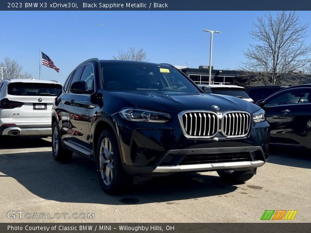 2023 BMW X3 xDrive30i in Black Sapphire Metallic