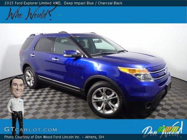 2015 Ford Explorer Limited 4WD in Deep Impact Blue