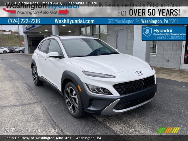 2023 Hyundai Kona Limited AWD in Lunar White